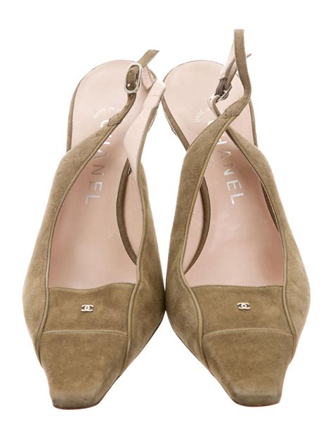 the real real chanel suede pointed toe pumps|Chanel shoes outsoles.